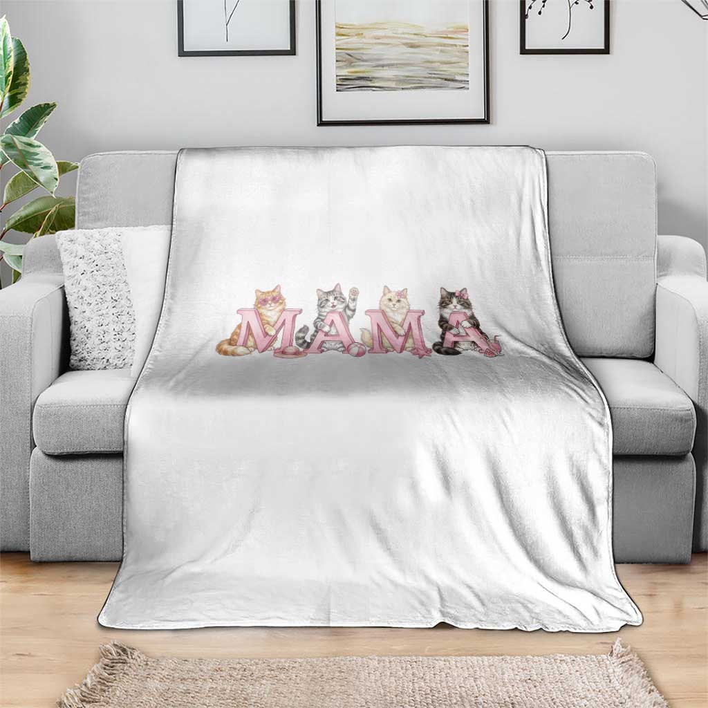 Proud Maine Coon Mama Throw Blanket Cat Lover Gift