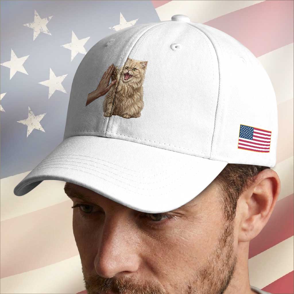Cute Persian Cat High Five Baseball Cap Cat Lover
