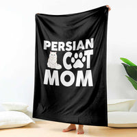 Proud Persian Cat Mom Throw Blanket Fluffy Cat Lover Gift For Her
