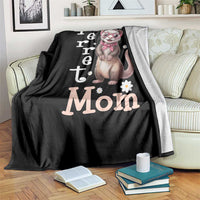 Ferret Mom Life Throw Blanket Funny Cute Polecat Ferret Lover