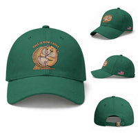Funny Hamster This Is How I Roll Baseball Cap Cute Rodent Wheel Meme