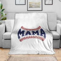 Game Day Baseball Mama Throw Blanket Proud Mom Gift
