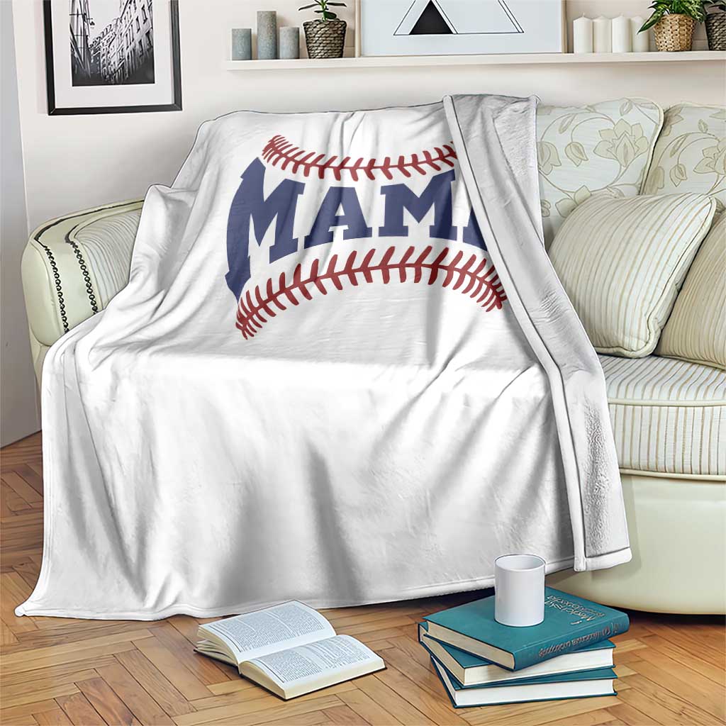 Game Day Baseball Mama Throw Blanket Proud Mom Gift
