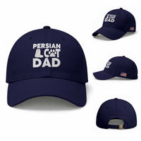 Proud Persian Cat Dad Baseball Cap Funny Fluffy Cat Lover Gift