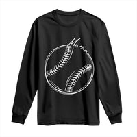 Baseball Mama Graphic Long Sleeve Shirt Game Day Gift For Baseball Moms