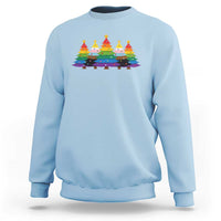 Christmas Rainbow Tree LGBTQ Support Sweatshirt Holiday Pride Gift