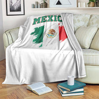 Retro Vintage Mexico Flag Throw Blanket Mexican Pride Gift