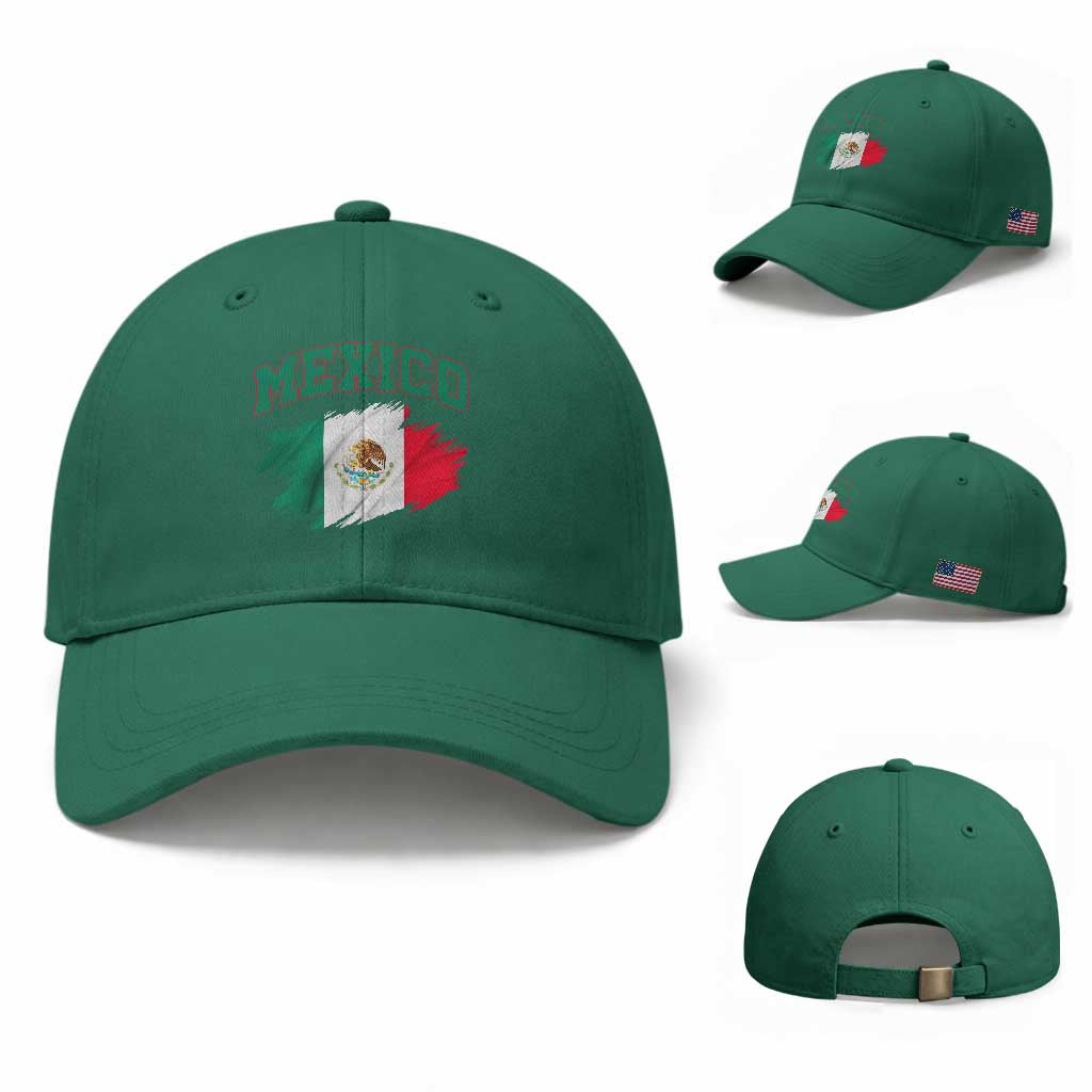 Retro Vintage Mexico Flag Baseball Cap Mexican Pride Gift