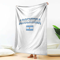 Throwback Argentina Pride Throw Blanket Vintage Flag Heritage Gift