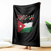 Vintage Jordan Pride Throw Blanket Proud Jordanian Roots Gift