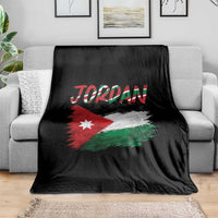 Vintage Jordan Pride Throw Blanket Proud Jordanian Roots Gift