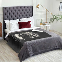 Kitty Biscuits We Knead Em You Need Em Throw Blanket Funny Black Cat Making Biscuits Baking