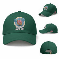 Donut Give Up Baseball Cap Funny Gym Workout Donut Lover Gift