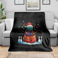 Funny Bowling Christmas Throw Blanket Gift For Bowler - Wonder Print Shop
