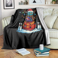 Funny Bowling Christmas Throw Blanket Gift For Bowler - Wonder Print Shop