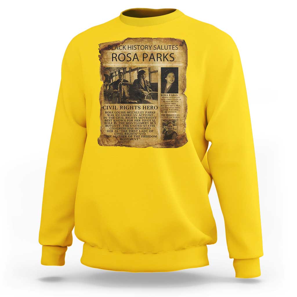 Rosa Parks Sweatshirt Female Empowerment History Gift