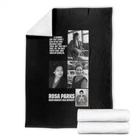 Rosa Parks Throw Blanket Strong Black Woman Leader