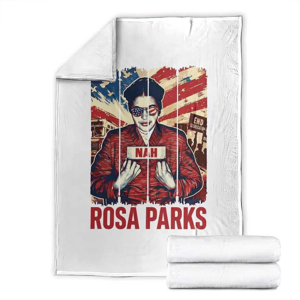 Nah Rosa Parks Throw Blanket Black History Month Gift