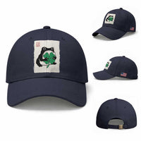 Grumpy Frog Japanese Baseball Cap St Patricks Day Gift