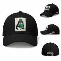 Vintage Japanese Grumpy Frog Baseball Cap Lucky St Paddys Day