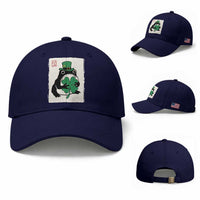 Vintage Japanese Grumpy Frog Baseball Cap Lucky St Paddys Day