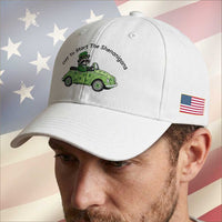 Off To Start The Shenanigans Baseball Cap Funny Irish Raccoon