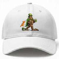 Funny St Patricks Day Bigfoot Baseball Cap Mythical Party Gift