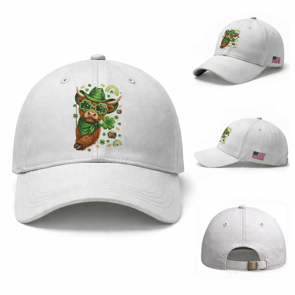 Funny Irish Highland Cow Baseball Cap St Patricks Day Gift