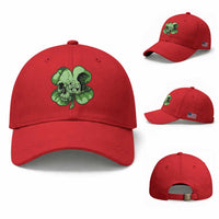 St Patricks Day Lucky Shamrock Skull Gift Baseball Cap