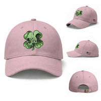 St Patricks Day Lucky Shamrock Skull Gift Baseball Cap