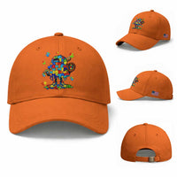 Autism Acceptance Baseball Baseball Cap Colorful Drip Graphic Neurodiversity Support