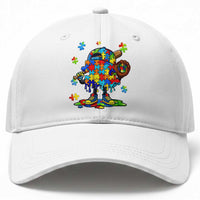 Autism Acceptance Baseball Baseball Cap Colorful Drip Graphic Neurodiversity Support