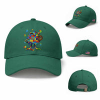Autism Acceptance Baseball Baseball Cap Colorful Drip Graphic Neurodiversity Support