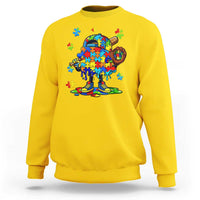 Autism Acceptance Baseball Sweatshirt Colorful Drip Graphic Neurodiversity Support