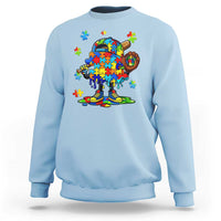 Autism Acceptance Baseball Sweatshirt Colorful Drip Graphic Neurodiversity Support