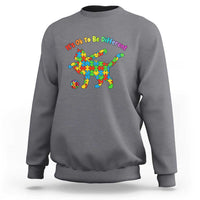 Autism Acceptance Baseball Cat Sweatshirt It Is Ok To Be Different