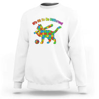 Autism Acceptance Baseball Cat Sweatshirt It Is Ok To Be Different