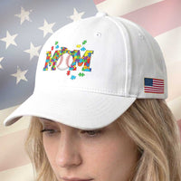 Autism Acceptance Baseball Mom Baseball Cap Proud Mom Inclusive Support Graphic