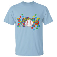 Autism Acceptance Baseball Mom T Shirt Proud Mom Inclusive Support Graphic