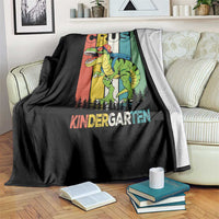 Funny Dinosaur Im Ready To Crush Kindergarten Gift Throw Blanket - Wonder Print Shop