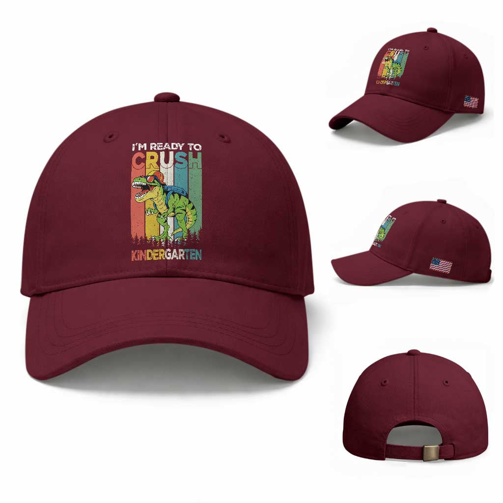 Funny Dinosaur Im Ready To Crush Kindergarten Gift Baseball Cap