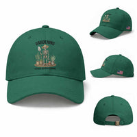 Gardening Because Murder Is Wrong Skeleton Baseball Cap Funny Gift For Gardener