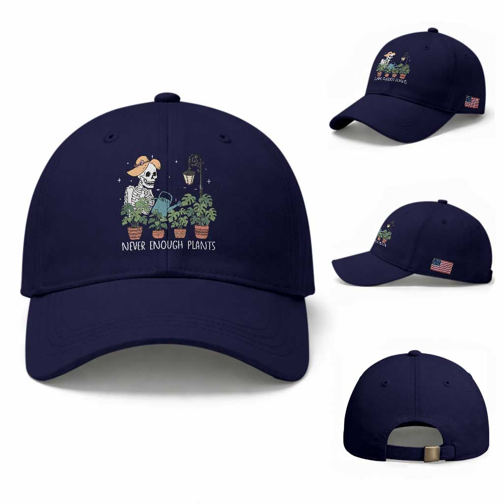 Skeleton Monstera Lover Baseball Cap Never Enough Plants