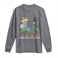 Skeleton Monstera Lover Long Sleeve Shirt Never Enough Plants - Wonder Print Shop