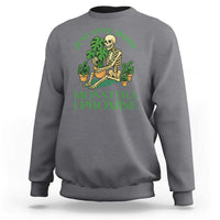 Just One More Monstera Sweatshirt Skeleton Plant Lover Gift - Wonder Print Shop
