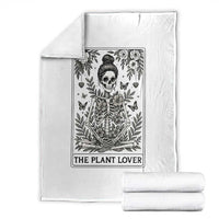 Dark Humor Tarot Card Plant Lover Gift Throw Blanket - Wonder Print Shop