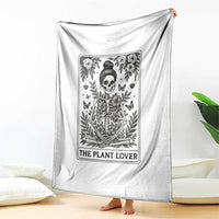 Dark Humor Tarot Card Plant Lover Gift Throw Blanket - Wonder Print Shop