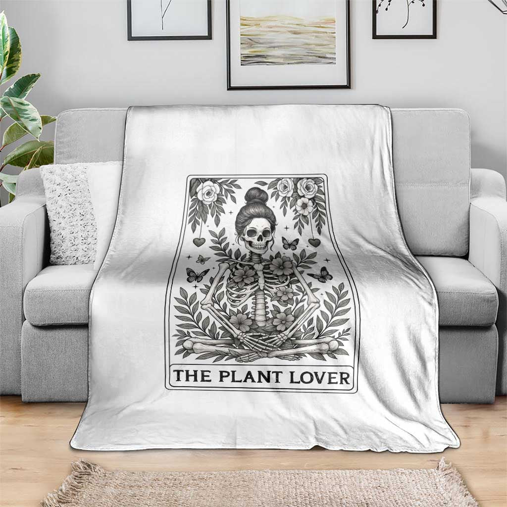 Dark Humor Tarot Card Plant Lover Gift Throw Blanket - Wonder Print Shop