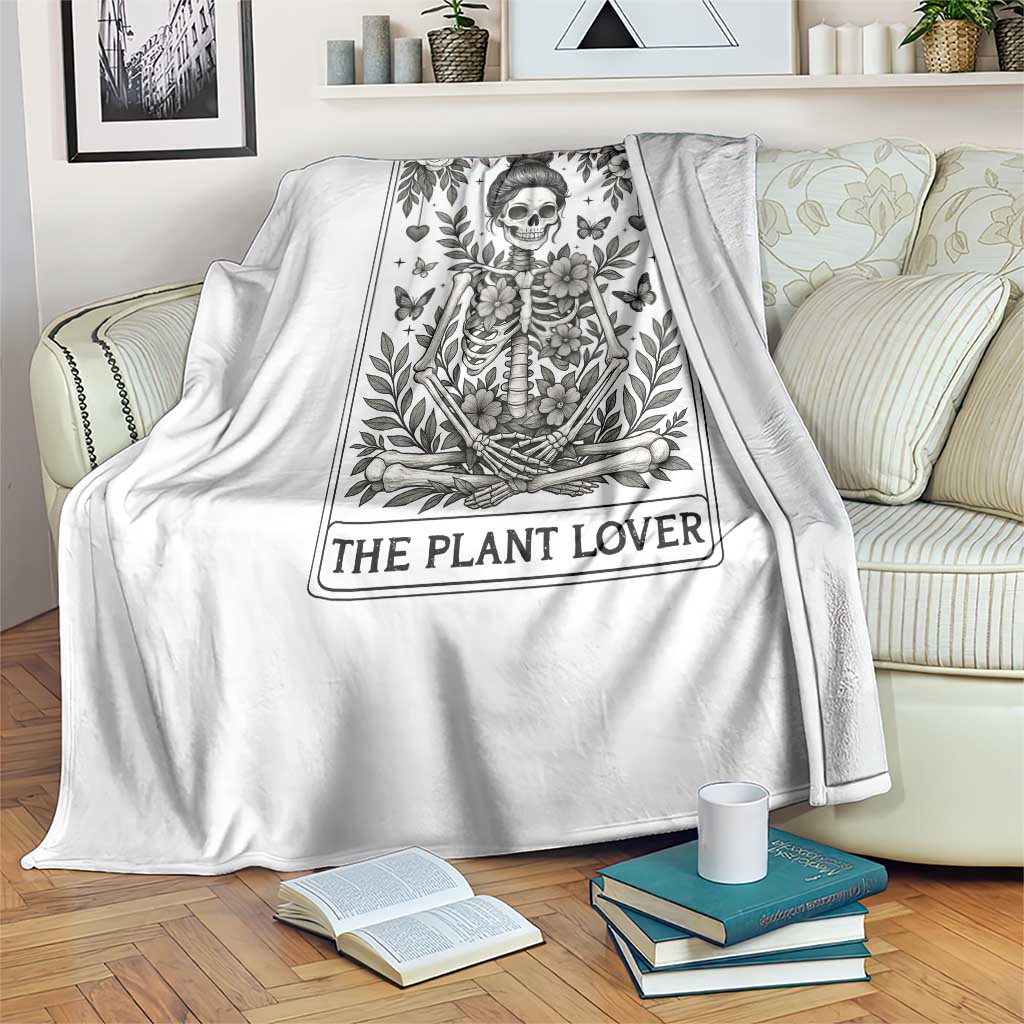 Dark Humor Tarot Card Plant Lover Gift Throw Blanket - Wonder Print Shop