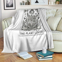 Dark Humor Tarot Card Plant Lover Gift Throw Blanket - Wonder Print Shop